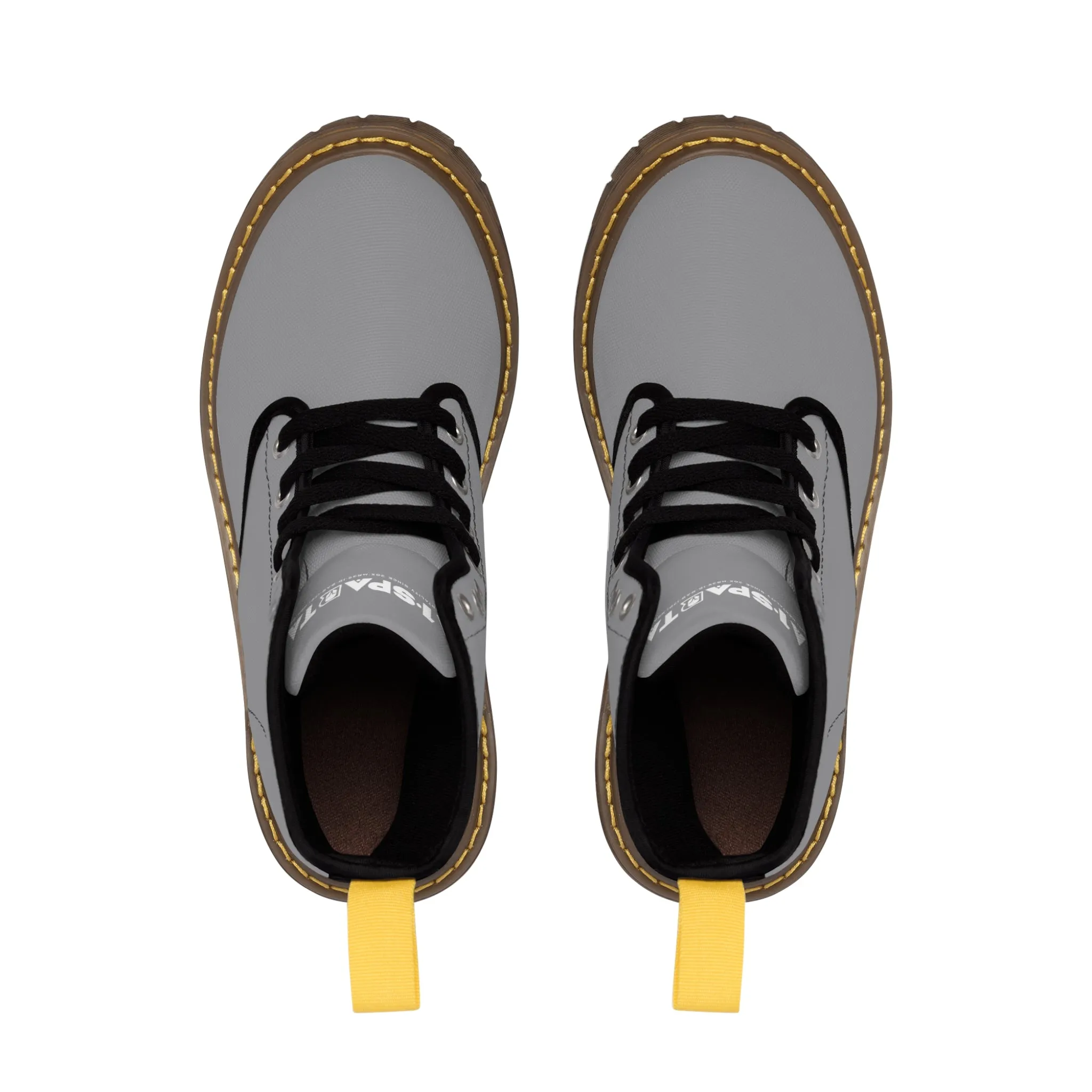 A1-Peace Sparta Light Grey Canvas Boots AOP