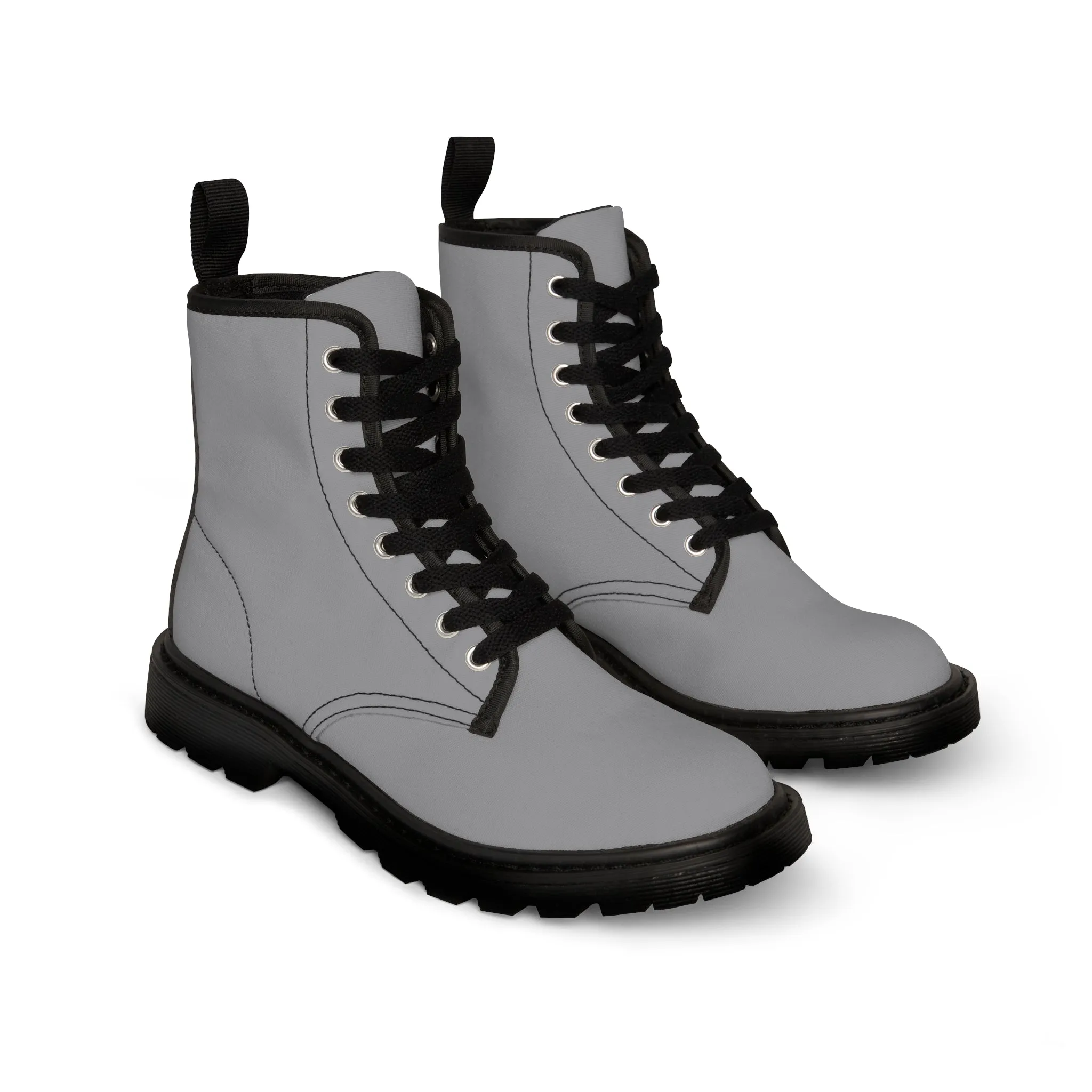 A1-Peace Sparta Light Grey Canvas Boots AOP