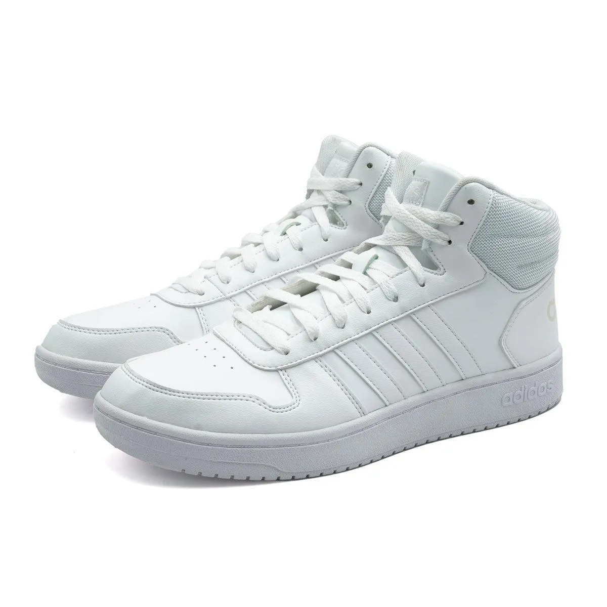 Adidas Hoops 2.0 Basketball Sport Shoes Leather White Colour For Women