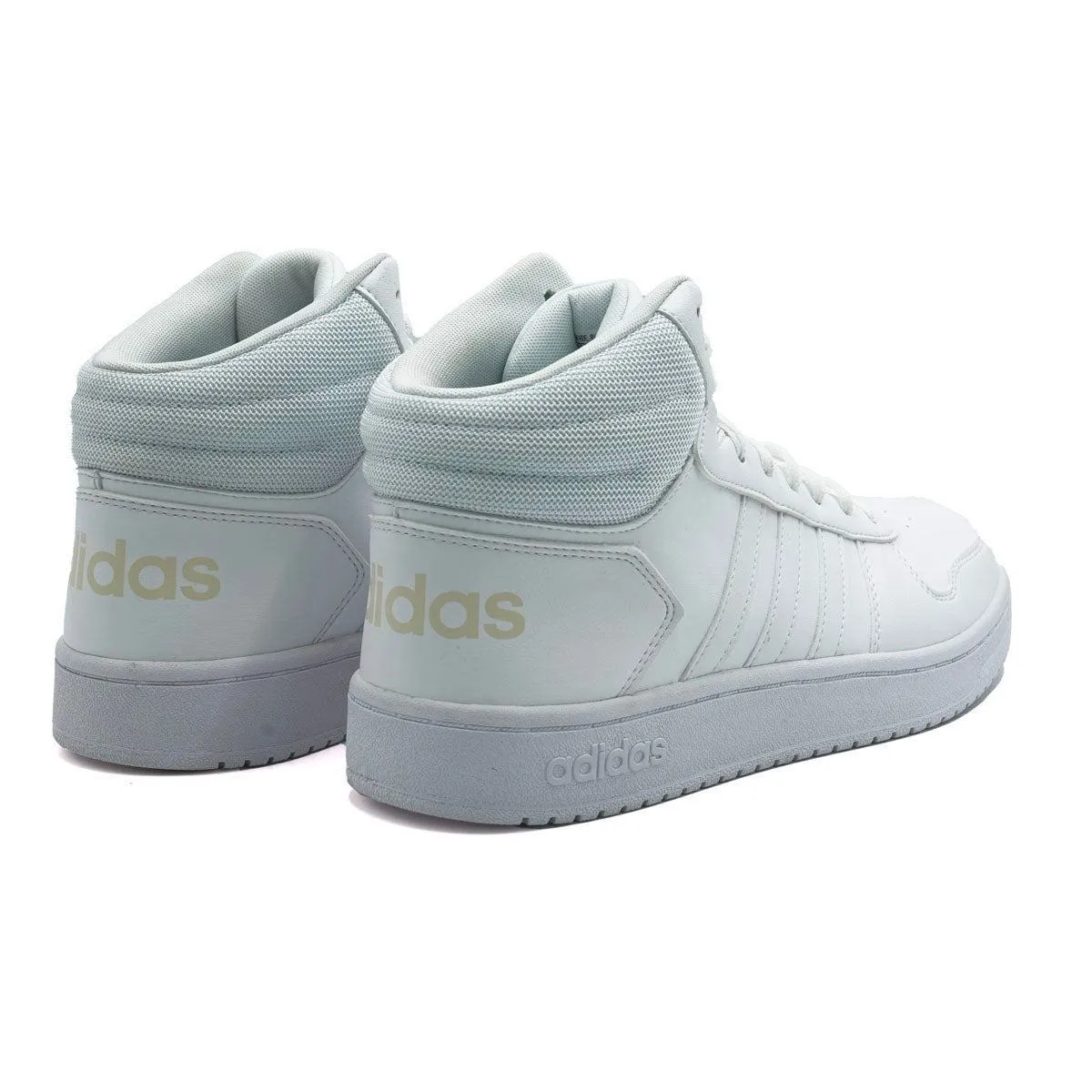 Adidas Hoops 2.0 Basketball Sport Shoes Leather White Colour For Women