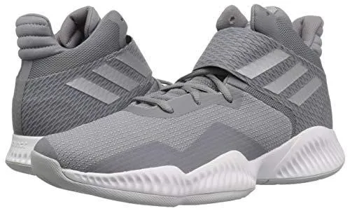 adidas Men's Explosive Bounce 2018 Basketball Shoe, Light Solid Silver Metallic/Grey, 9 M US