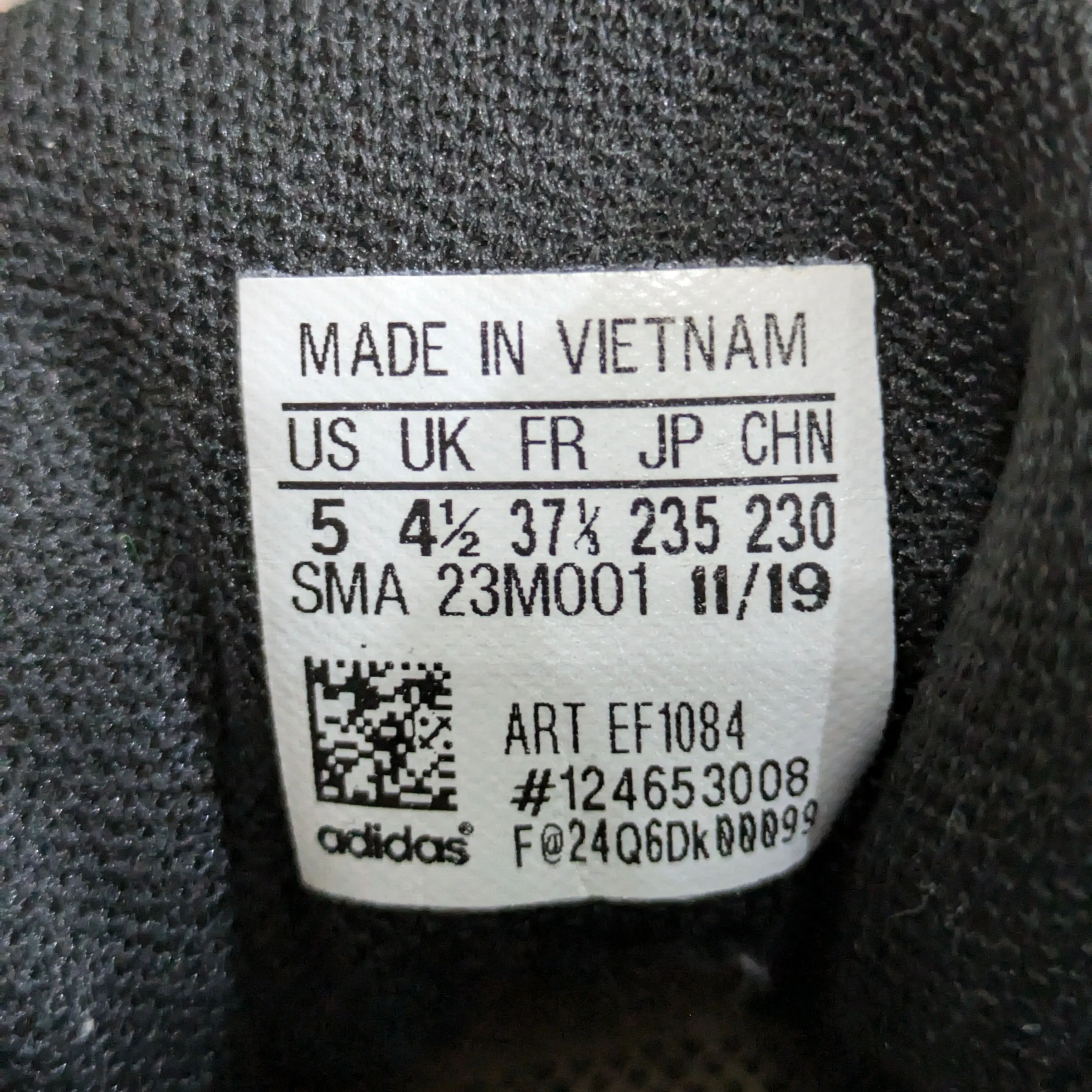 Adidas Tensaur Shoes Size UK 4.5 / EU 37 1/3 / US 5