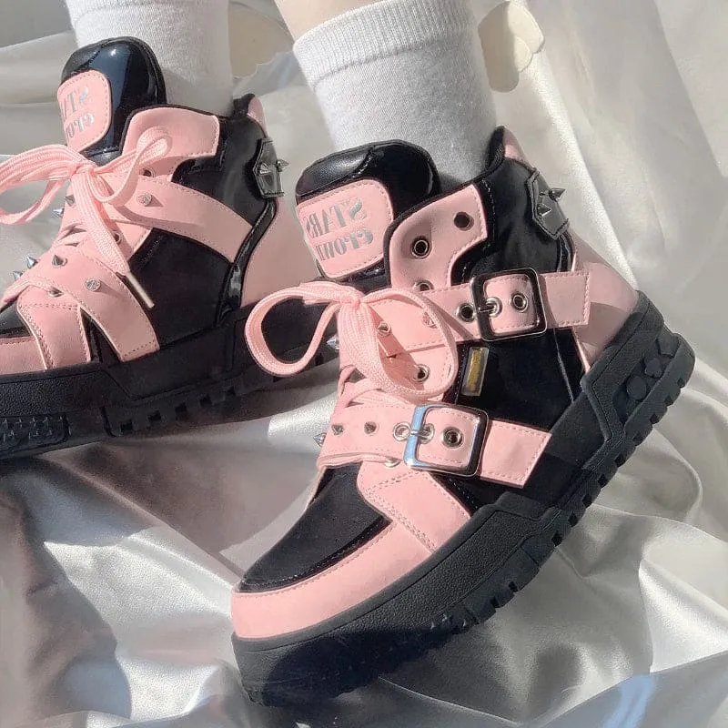 Aesthetic Punk Lolita Sneakers Shoes