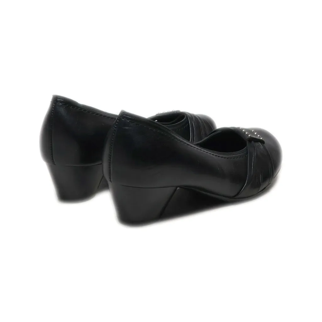 Ara Luftpolster Mid-Heel Shoes Leather Black Colour For Women