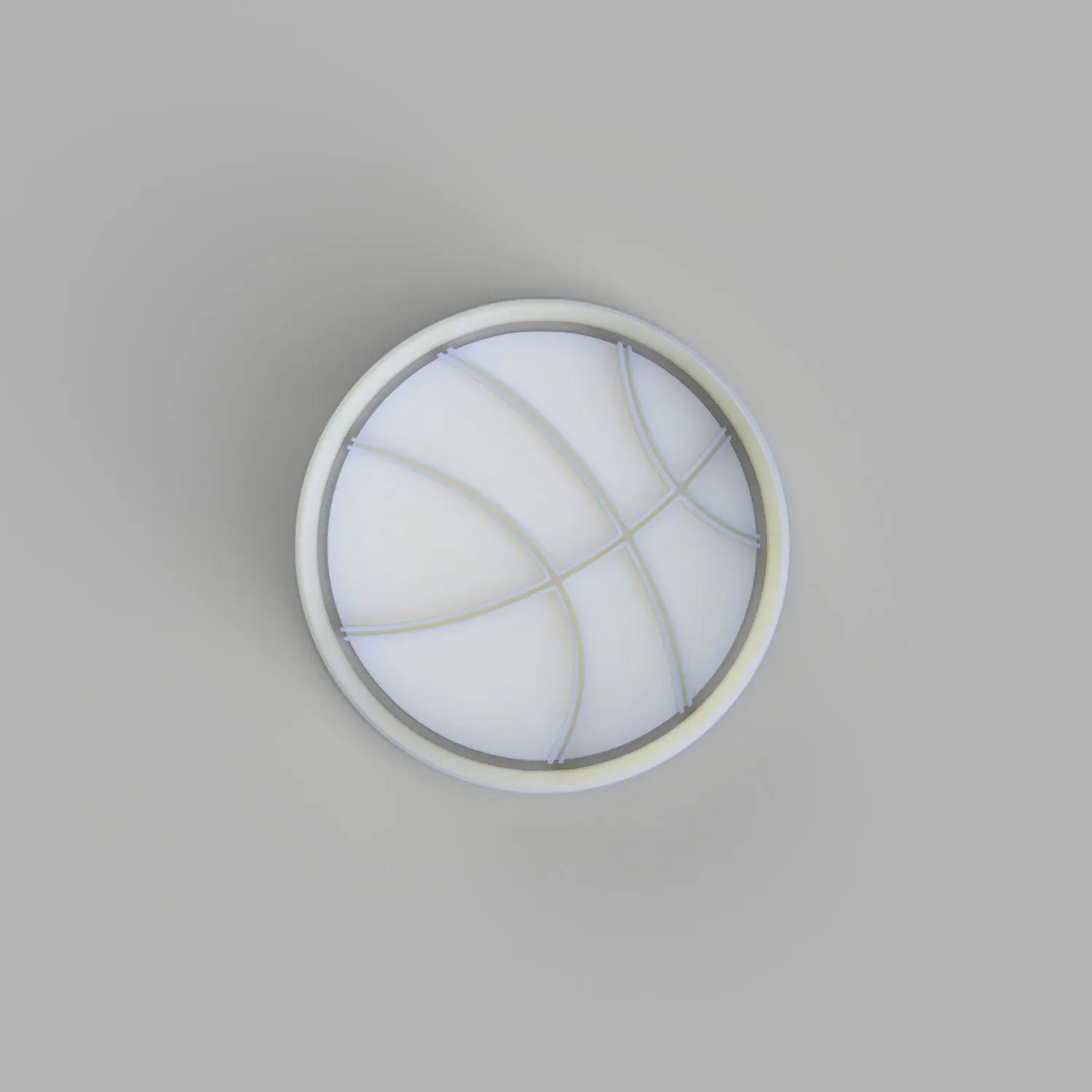Basketball Cookie Cutter and Embosser.