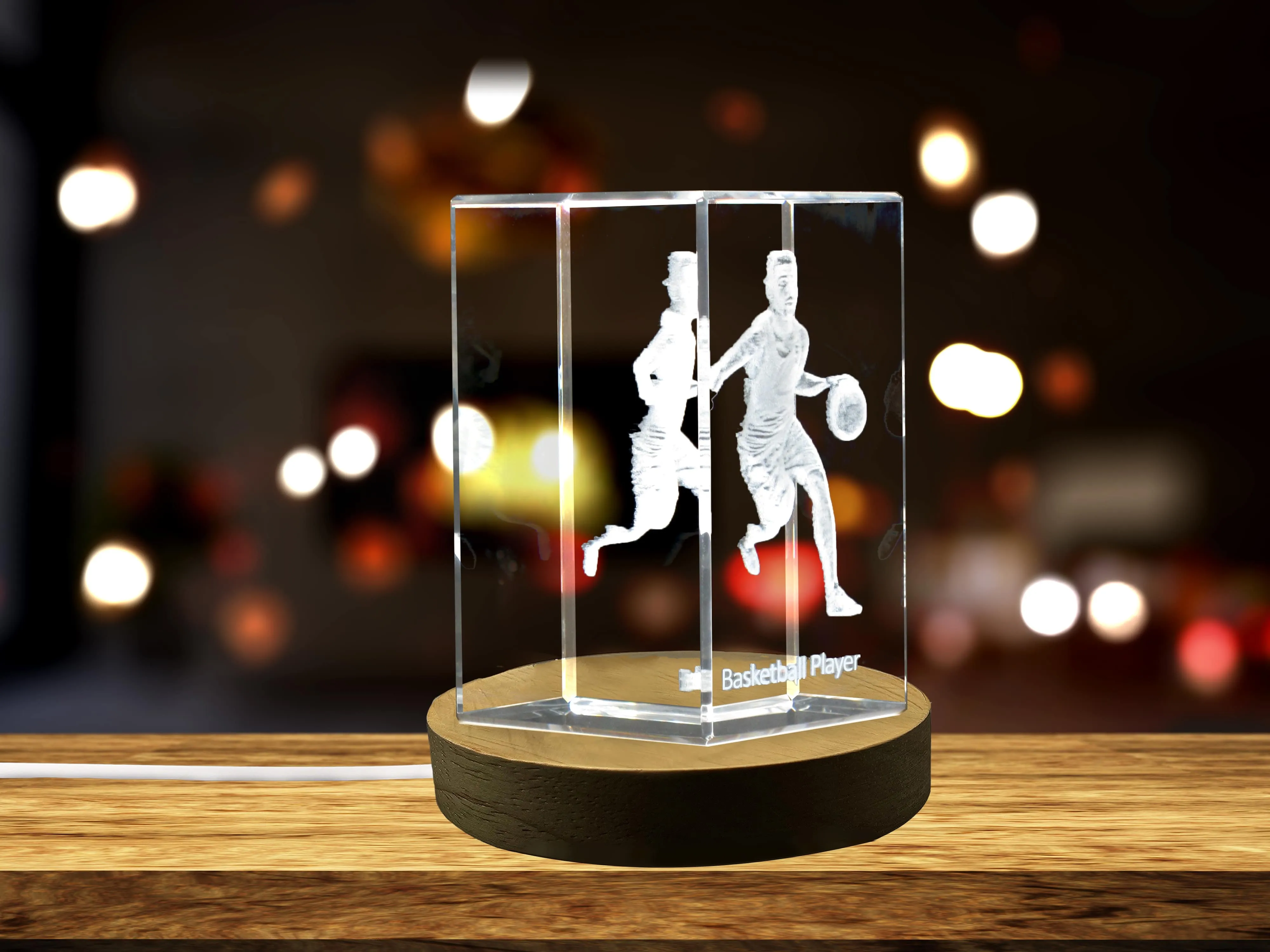 Basketball Player 3D Engraved Crystal 3D Engraved Crystal Keepsake/Gift/Decor/Collectible/Souvenir