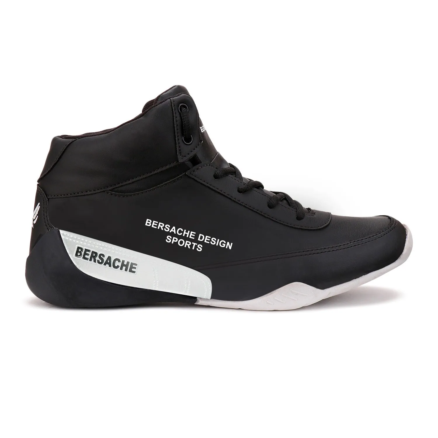 Bersache Lightweight Casual Sneaker Shoes For Men Black-9017
