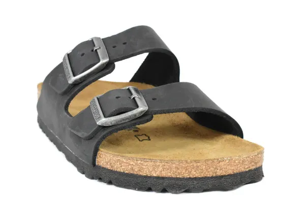 Birkenstock Arizona Black Oiled Leather Narrow