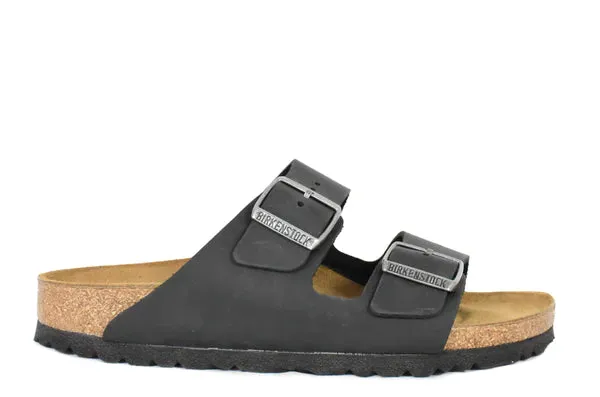 Birkenstock Arizona Black Oiled Leather Narrow