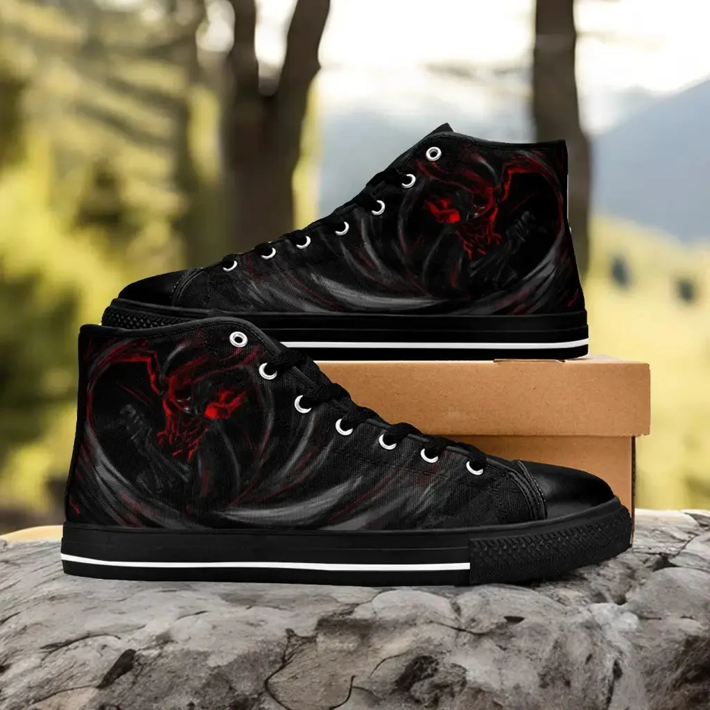 Bleach Kazeshini Zanpakuto Spirit Shoes High Top Sneakers for Kids and Adults