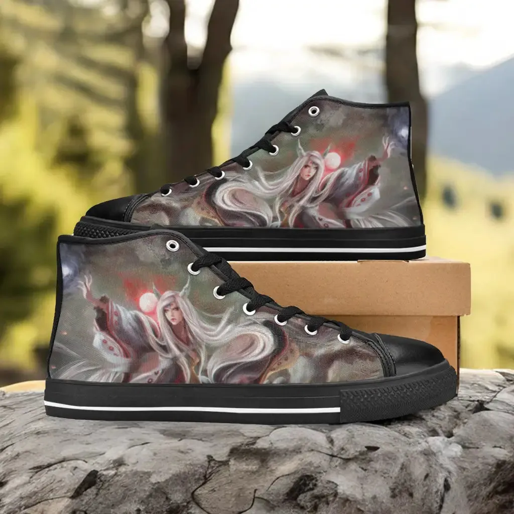 Boruto Naruto Otsutsuki Kaguya Shoes High Top Sneakers for Kids and Adults