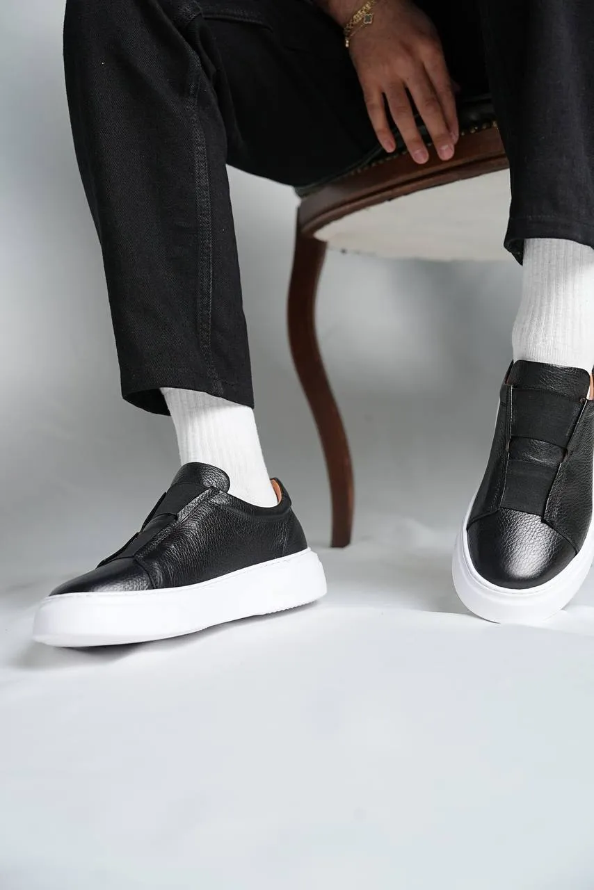 Brabion Marco Leather Black Shoes