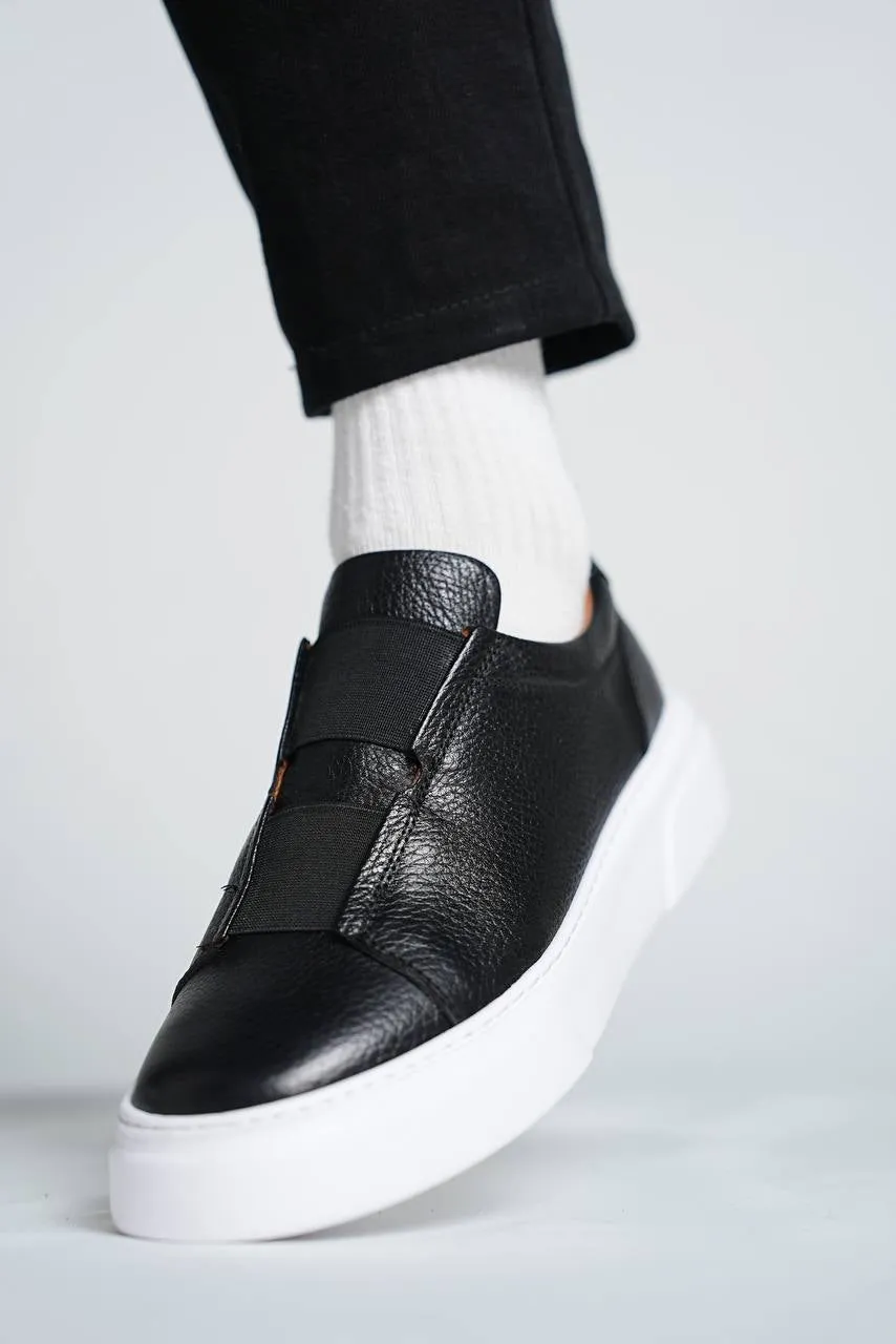Brabion Marco Leather Black Shoes