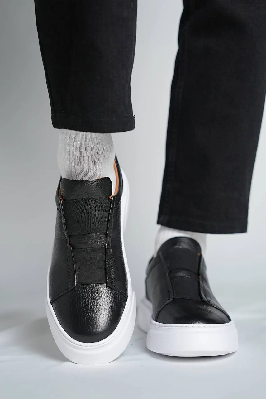 Brabion Marco Leather Black Shoes