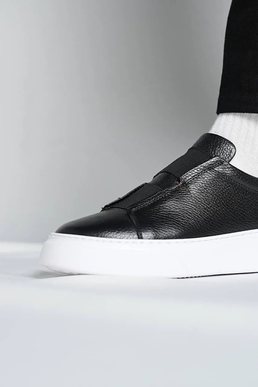 Brabion Marco Leather Black Shoes