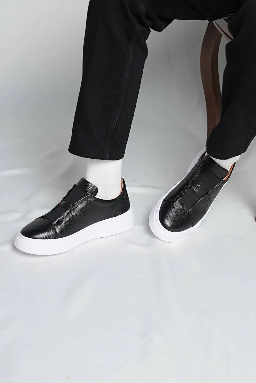 Brabion Marco Leather Black Shoes