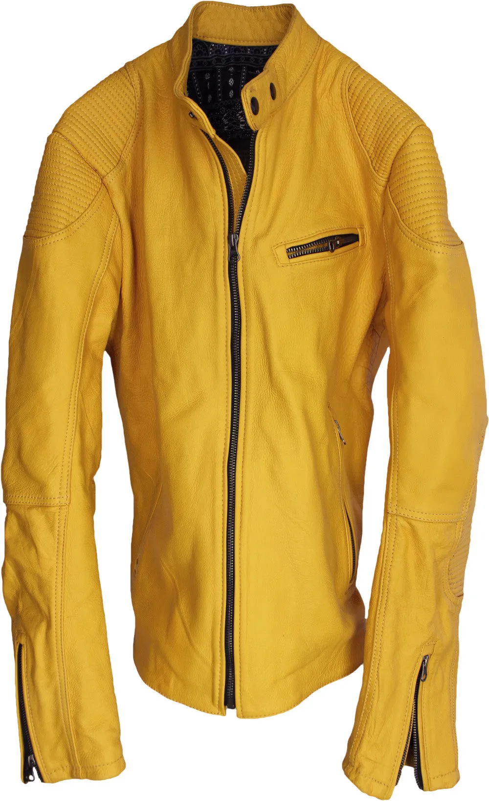 BUNGALOW Leather Jacket in Golden - Limited -Yellow