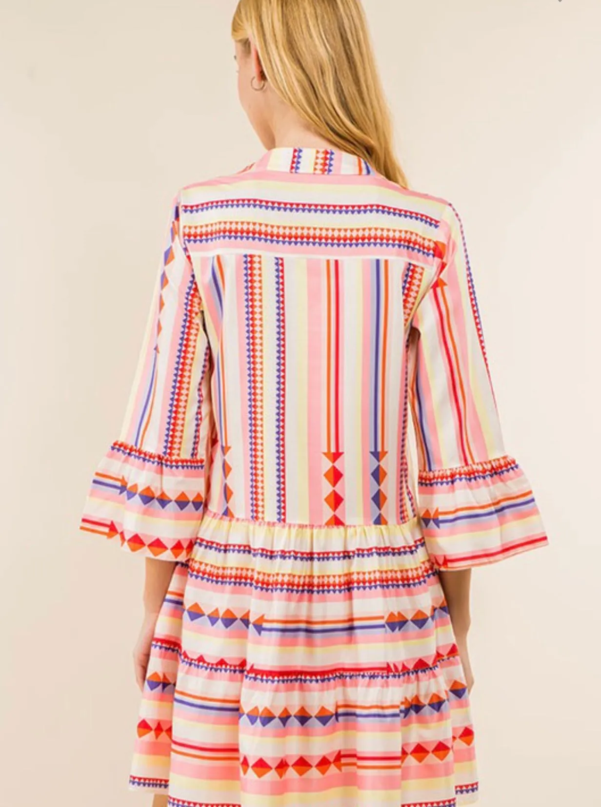 Charged Up Geo Print Dress