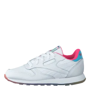 Classic Leather White/neon Blue/solar Yellow