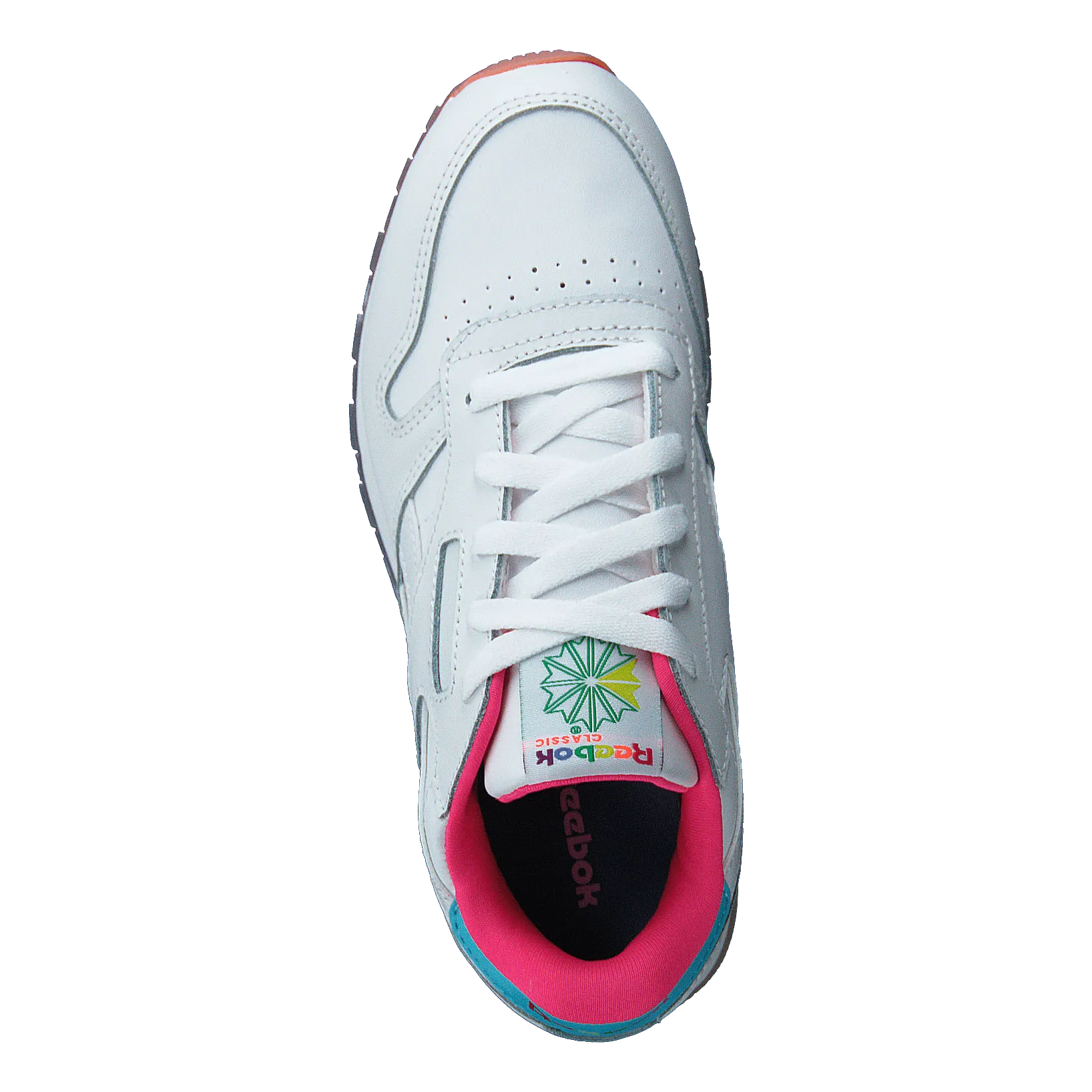 Classic Leather White/neon Blue/solar Yellow