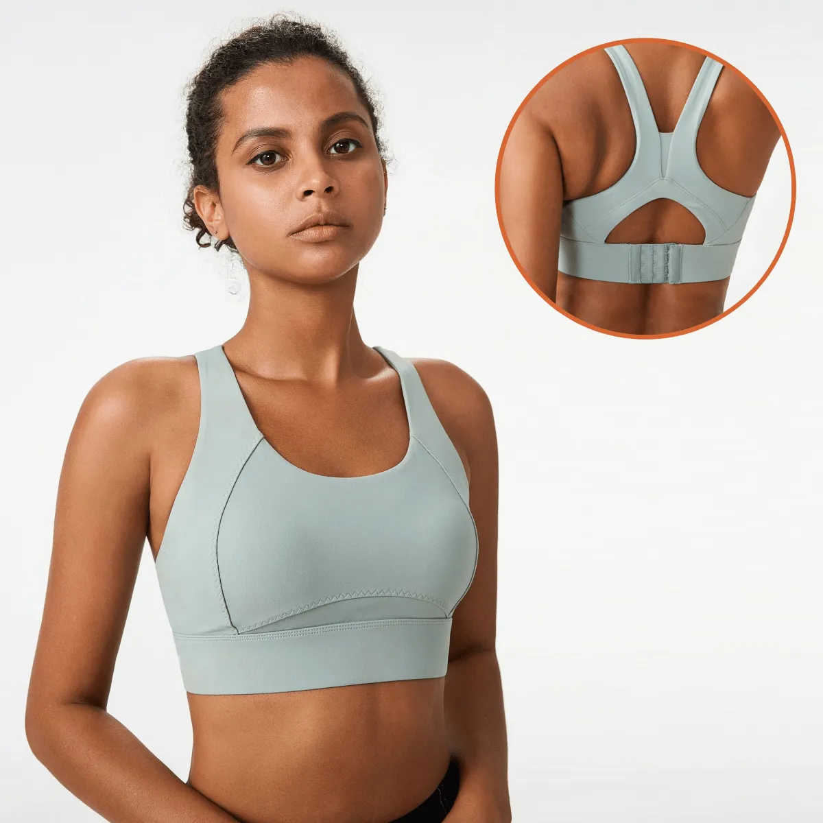 Comfortable High Impact Sports Criss Cross Back Bra