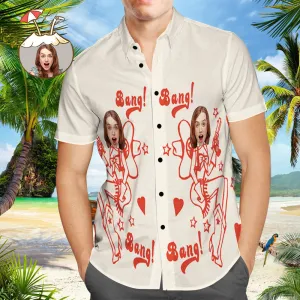Custom Face Hawaiian Shirt Custom Hawaiian Shirt Gift For Him-Cowboy Girl