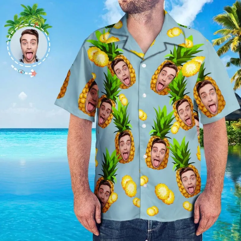 Custom Hawaiian Shirt With Face Team Gifts for Beach Party Gifts for Men