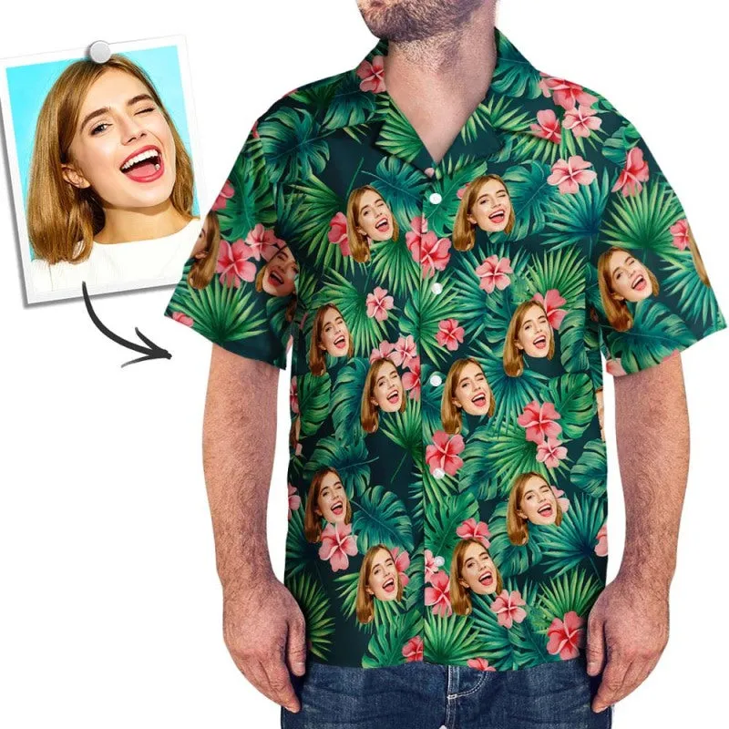 Custom Hawaiian Shirt With Face Team Gifts for Beach Party Gifts for Men