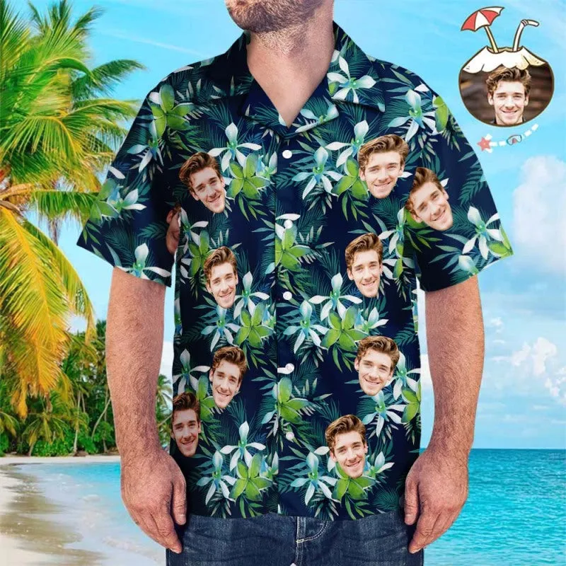 Custom Hawaiian Shirt With Face Team Gifts for Beach Party Gifts for Men