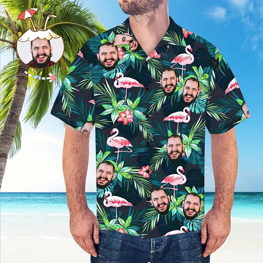 Custom Hawaiian Shirt With Face Team Gifts for Beach Party Gifts for Men