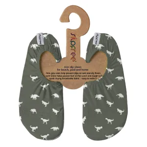 Dino Green Kids Slipfree Shoes