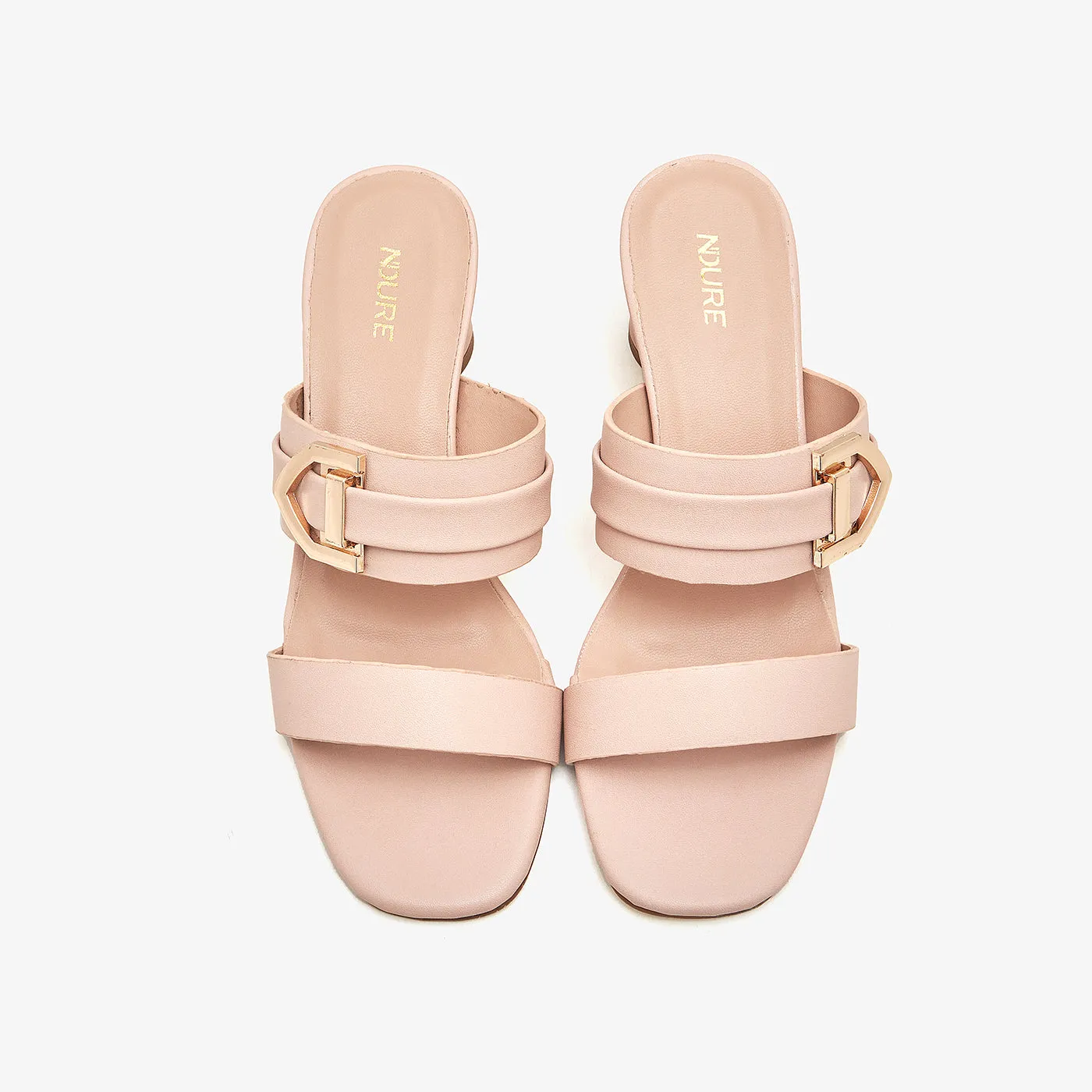Double Strapped Buckled Heels