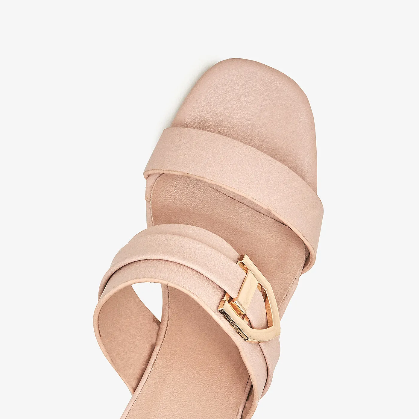 Double Strapped Buckled Heels
