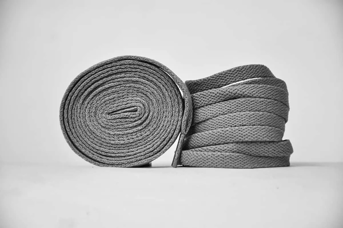 Flat Sneaker Laces- Grey | Jordan laces | AJ1 Laces | Kicks Machine