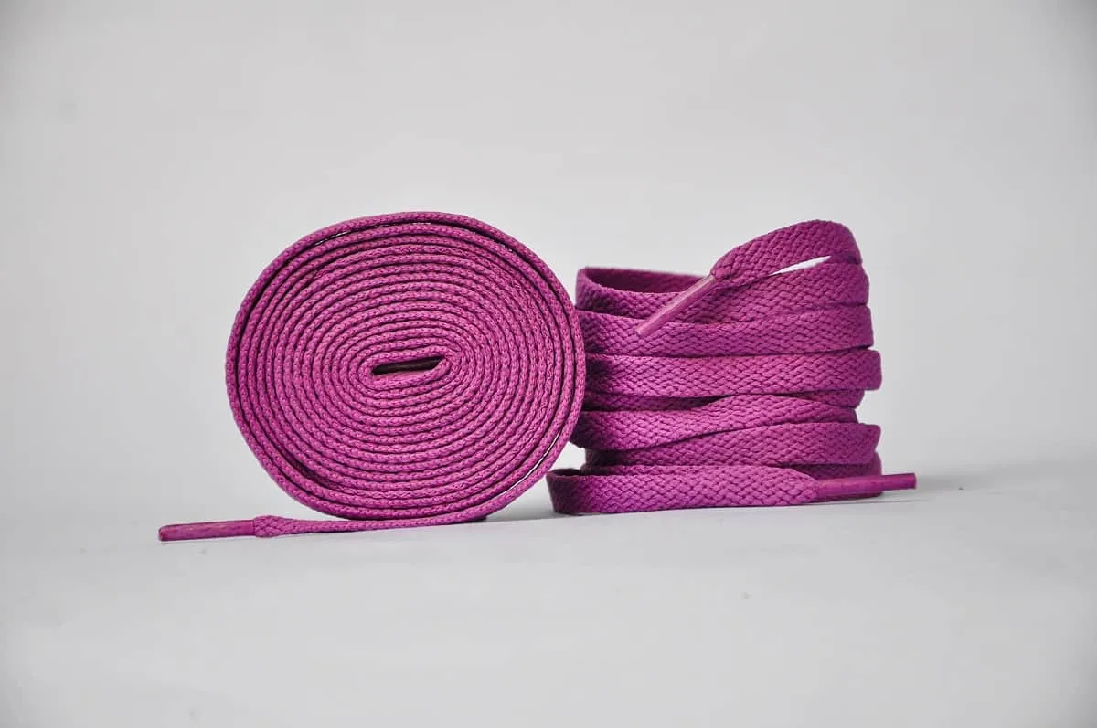 Flat Sneaker Laces- Purple | Jordan laces | AJ1 Laces | Kicks Machine