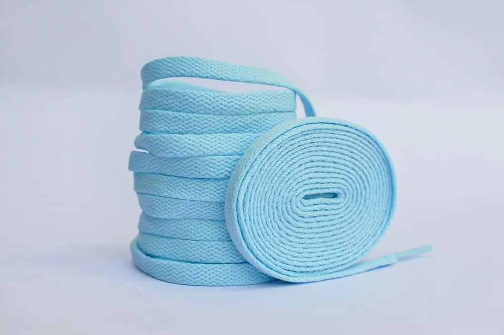 Flat Sneaker Laces- UNC Blue | Jordan laces | AJ1 Laces | Kicks Machine