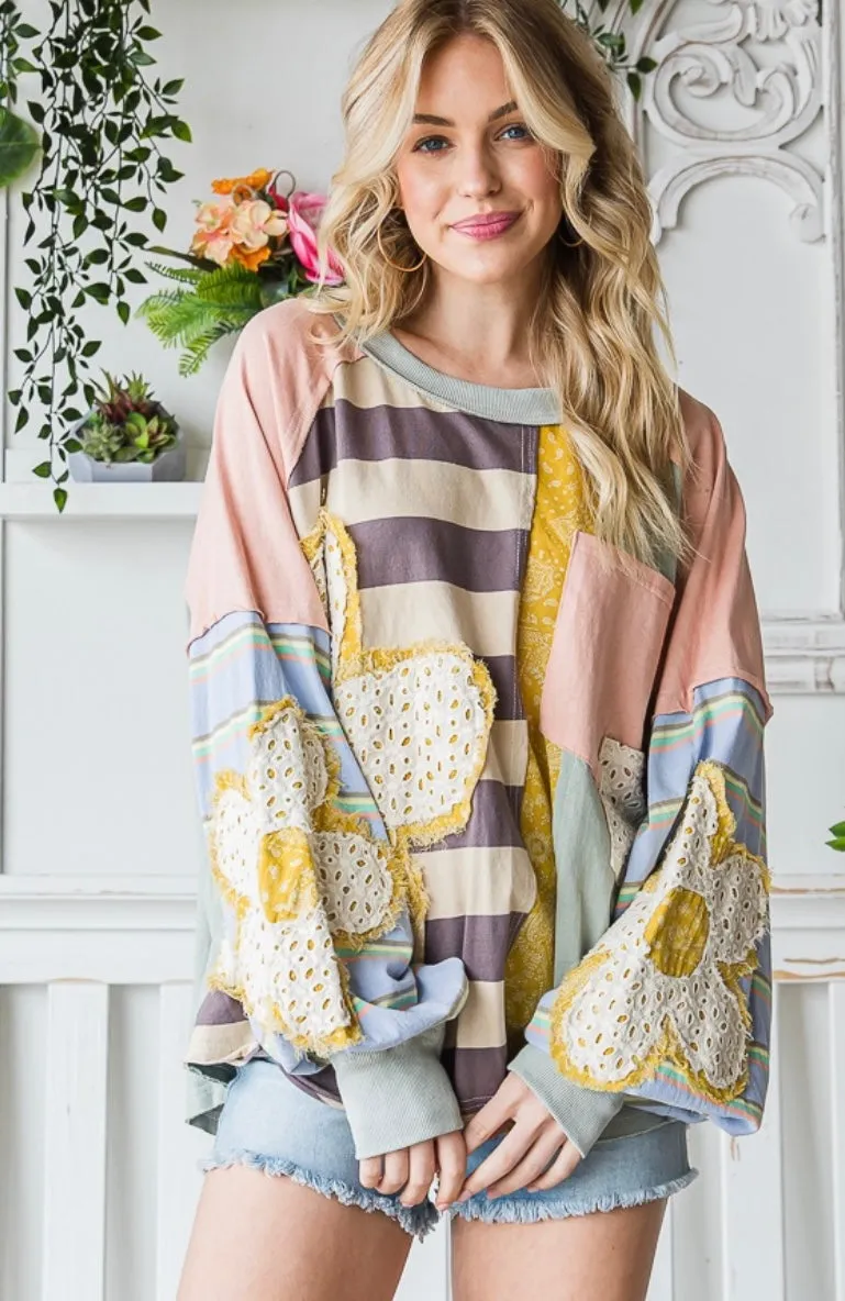 Fresh As a Daisy Mixed Top