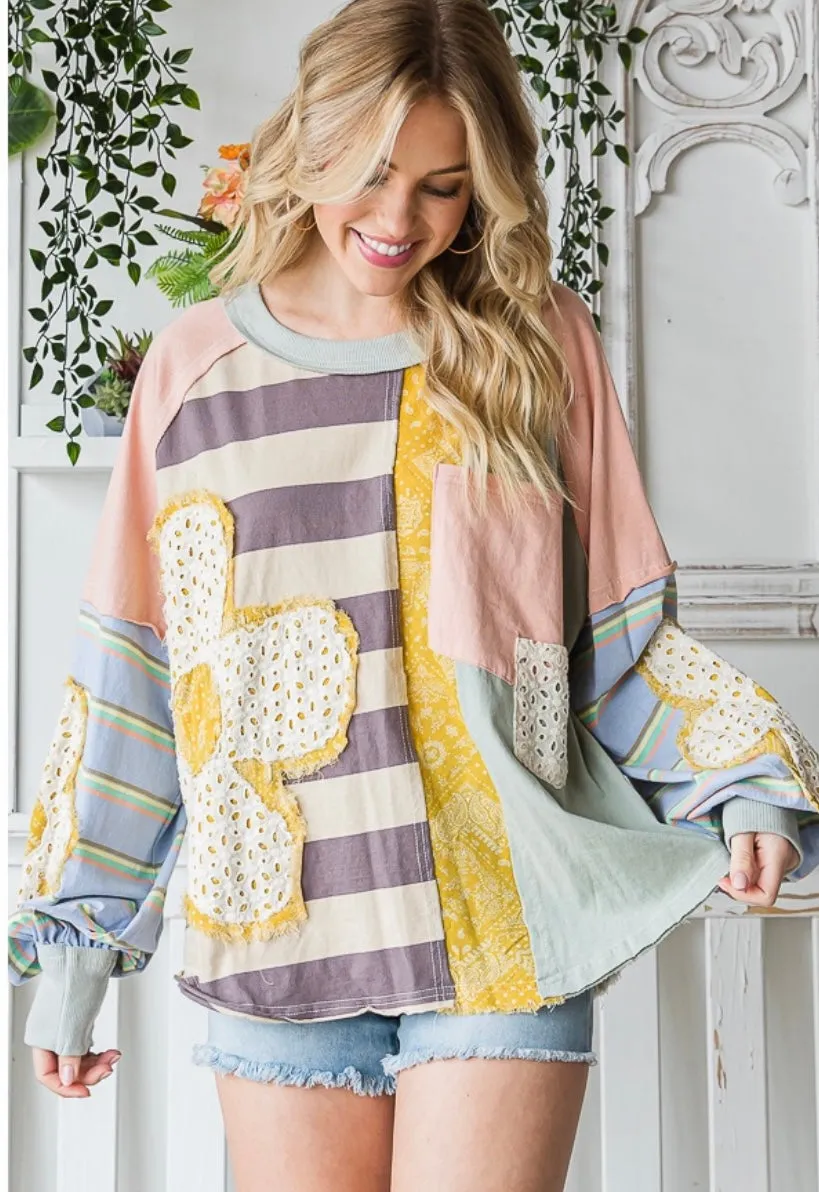 Fresh As a Daisy Mixed Top