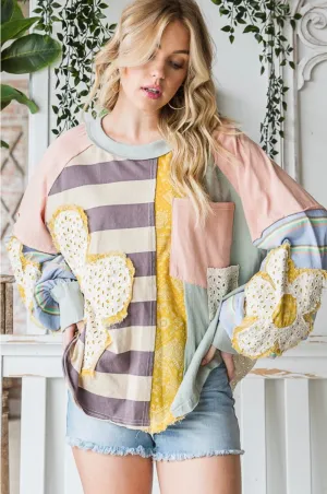 Fresh As a Daisy Mixed Top