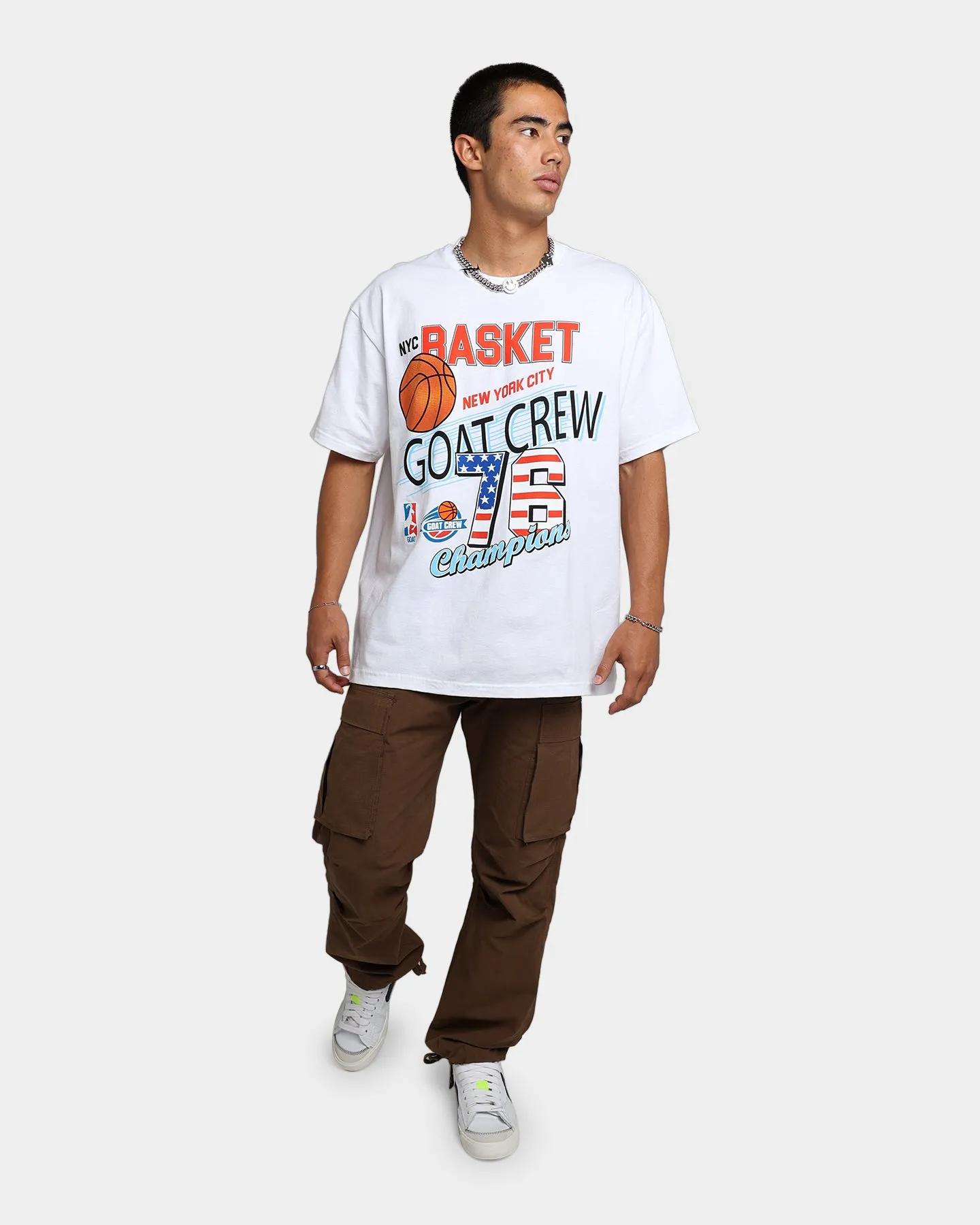 Goat Crew New York Champs T-Shirt White