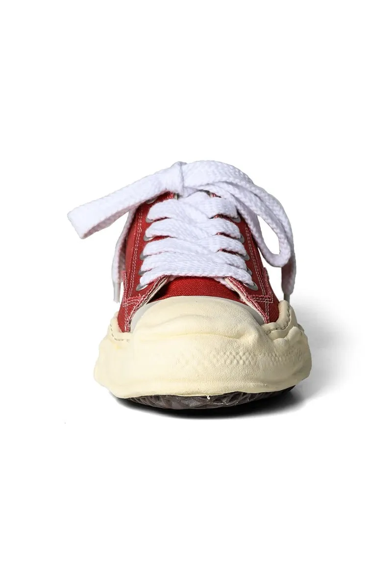 HANK- Original sole sneaker LOW Cut canvas Vintage like Sole Orange