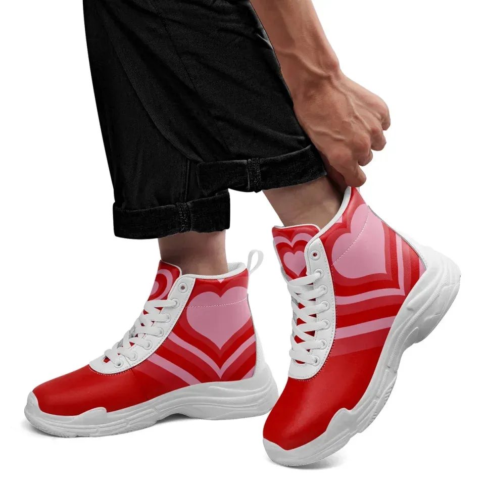 Holiday Gifts,Personalized Forever Love High Tops Sneakers, Custom Romantic Valentine Shoes