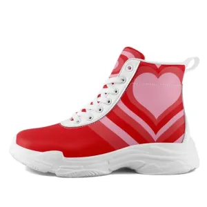 Holiday Gifts,Personalized Forever Love High Tops Sneakers, Custom Romantic Valentine Shoes