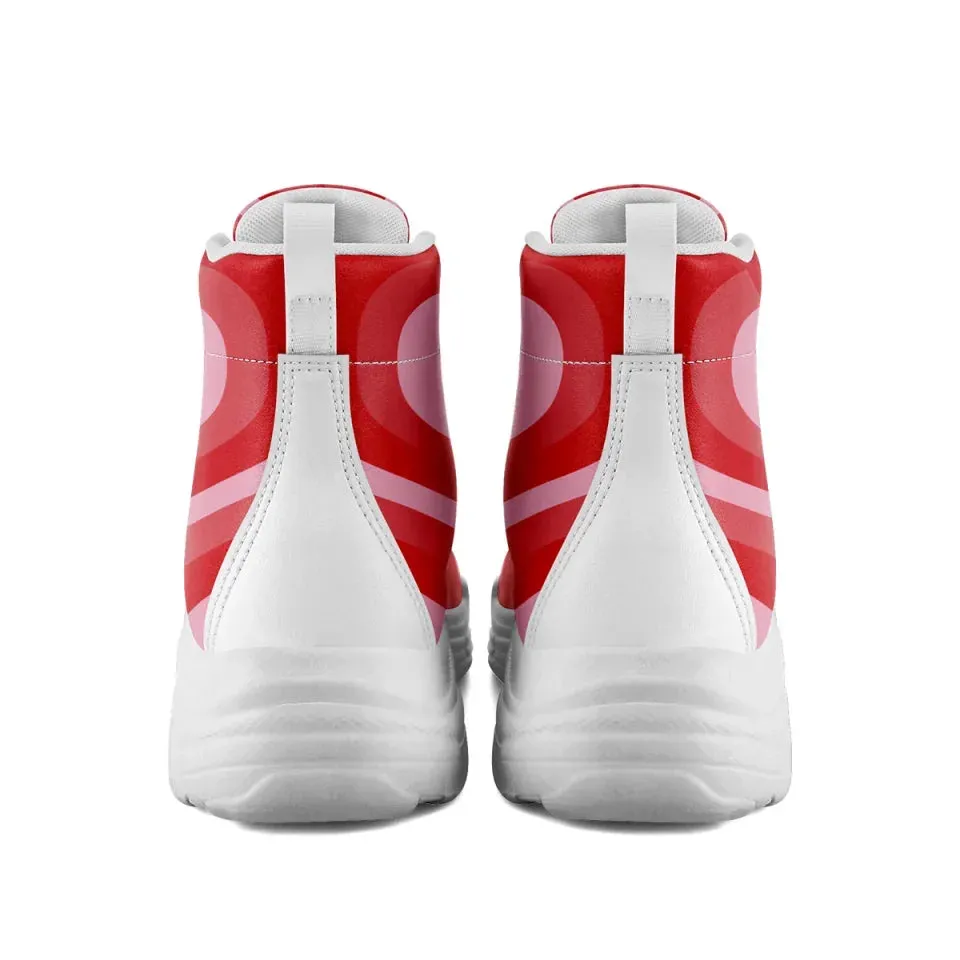 Holiday Gifts,Personalized Forever Love High Tops Sneakers, Custom Romantic Valentine Shoes