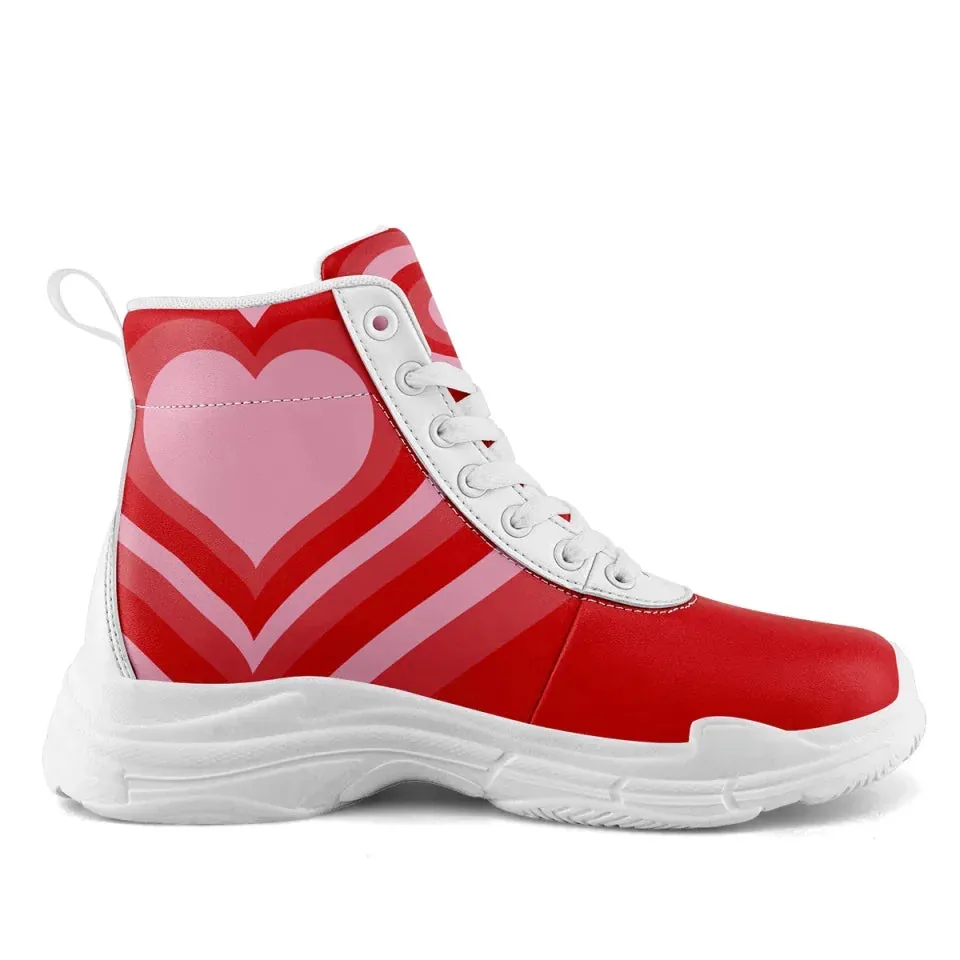 Holiday Gifts,Personalized Forever Love High Tops Sneakers, Custom Romantic Valentine Shoes