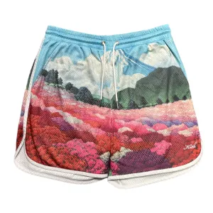 Kith Landscape Basketball Shorts Pastel Multi Pre-Owned