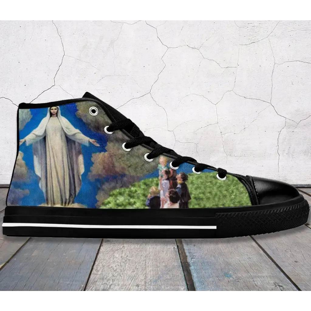 Lady Nossa Senhora Medjugorje Shoes High Top Sneakers for Kids and Adults