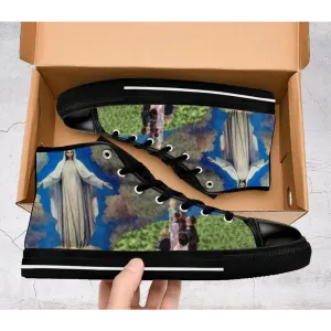 Lady Nossa Senhora Medjugorje Shoes High Top Sneakers for Kids and Adults