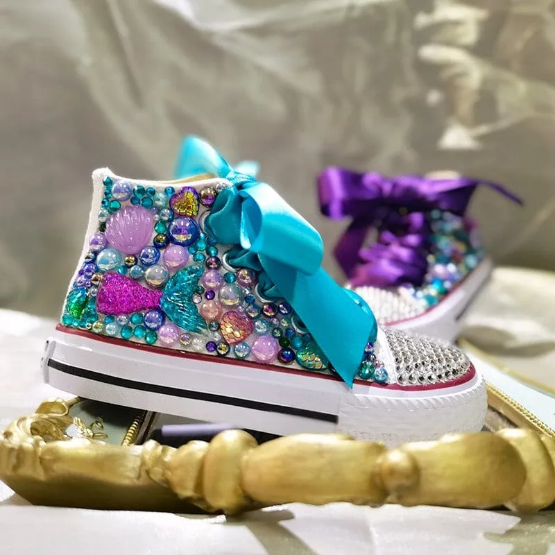 Mermaid Handmade Pearl Sneakers