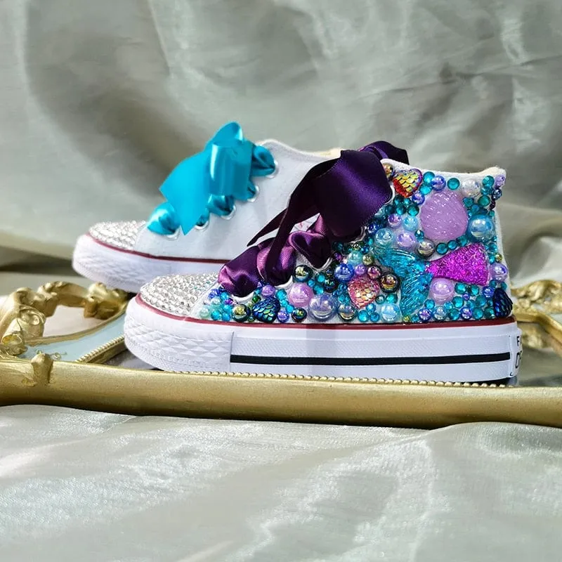 Mermaid Handmade Pearl Sneakers